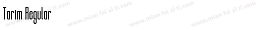 Tarim Regular字体转换